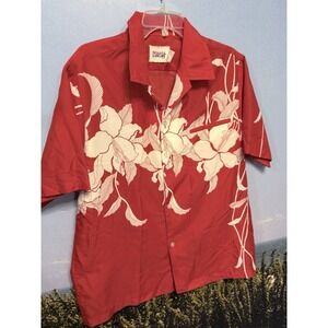 Vintage 80's Resort Line Hawaii Polyester Hawaiian L Shirt Made In USA